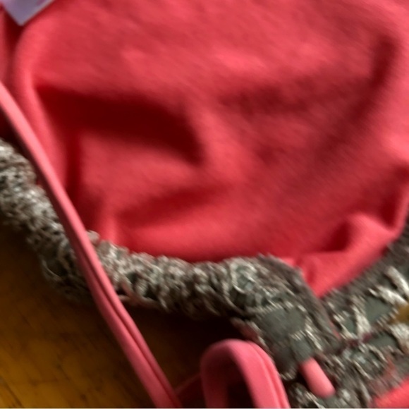 XHILERATION 2 Piece Crocheted Bikini Top and Bottom XL - Picture 6 of 8